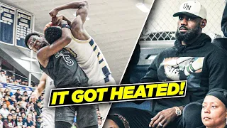 LeBron Bronny James Watch Bryce James HEATED Matchup Against Ranked PG