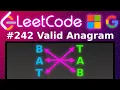 Animated LeetCode 242 Valid Anagram Blind 75 Hashmap