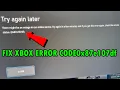 Fix Xbox Error Code 0x87e107df