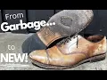 Allen Edmonds Shoe Restoration Total Transformation From Trash to New