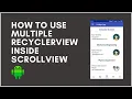 How to implement nested recyclerview in Android - android nested recyclerview
