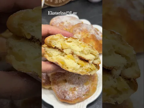 Быстрые, ЛЕНИВЫЕ творожные БУЛОЧКИ с яблоками без дрожжей! К чаю на скорую руку! Вкусно и просто!