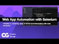 Chapter 2 - Automate web applications working with web elements and forms using Selenium and Python