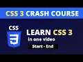 Learn CSS in 30 Minutes in One Free CSS Crash Course for Beginners