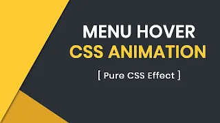 Creative CSS Menu Hover Animation CSS Menu Hover Effects