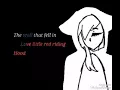 Song: The wolf that fell in love with little red riding hood