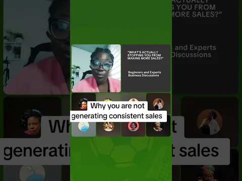 why you are not generating consistent sales