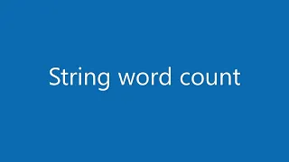 JavaScript How to count words in a string