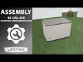 Lifetime 80-Gallon Outdoor Storage Deck Box Lifetime Assembly