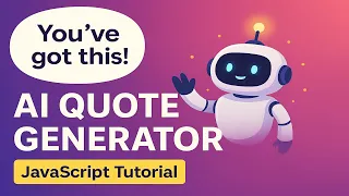 AI Quote Generator with OpenAI API - JavaScript Tutorial No Frameworks