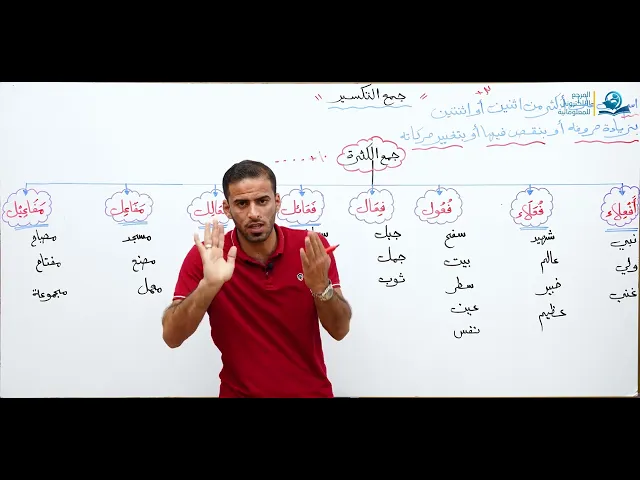 ⁣مادة اللغة العربية للصف الثاني متوسط :جمع التكسير
