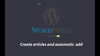 Automation Posts WordPress ChatGPT python script