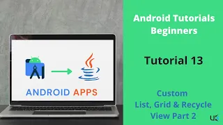 Custom ListView in Android GridView RecyclerView Creating List Recycler Grid View Layout Part 2