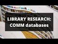 Library Research Databases