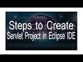 how to create servlet in Eclipse