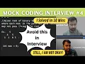 Sagar is in Trouble Mock Coding Interview Coding interview preparation Mock Interview Amazon
