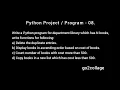 EP 08 Language Python Program Project I go2collage