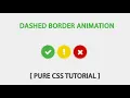 Fontawesome Dashed Border Animation Using CSS - Pure CSS Animation Tutorial