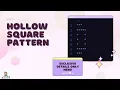 code 02 - Hollow Square Pattern Star Patterns Using Python techienik