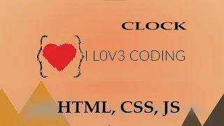 Clock using HTML CSS JavaScript Simple APP that displays the current time in your region