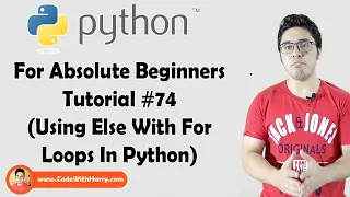 Using Else With For Loops Python Tutorials For Absolute Beginners In Hindi