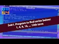 Sub1 Series 1 4 9 16 upto 10th term