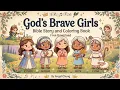 Free Bible Story for Girls Queen Esther Coloring Page Printable Christian Kids Read Aloud