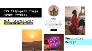 CSS Clip-path Image Hover Effects With Source Code Html CSS