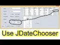 How to Use JDateChooser or JCalendar in Java