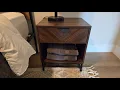 Nathan James Kensi Nightstand Side Accent or End Table with Storage QUICK OVERVIEW