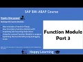 12 Working with Function Module in ABAP Part 3