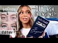 DIY Lash Extensions FlutterHabit Lashes - Application Wear Test and Review