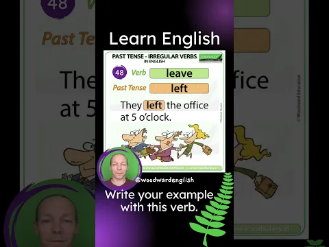 Past Tense of LEAVE in English ✅ English Pronunciation of LEFT | Learn English Irregular Verbs