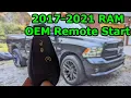 2017-2018 2019-2021 Classic Ram OEM Remote Start Install Alfaobd Programing 2013 82215050AB