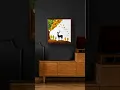Beautiful Leaf Art Stunning Deer Nature Scene