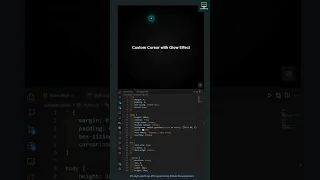 Custom Cursor Glow Effect Using JavaScript HTML CSS JS