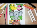 African animals coloring page Speed coloring