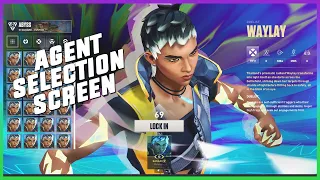 valorant all agent selection animations showcase season 2025