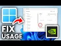 Fix 100 GPU Usage With NVIDIA Graphics Card - Step By Step