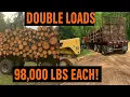 Download Lagu Maximaliseer de lading: zelflader en aanhanger vervoeren White Pine \u0026 Bolts naar de zagerij!
