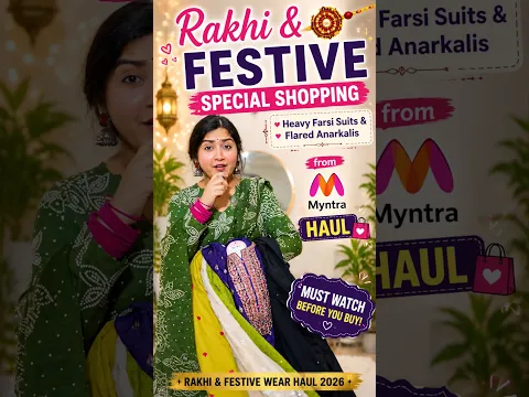 💕 Rakhi & Festive Special Shopping | Heavy Farsi Suits & Gorgeous Flared Anarkalis #fyp