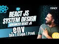React System Design Environment Variables Explained Vite env Dev Stage Prod Build