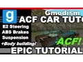 Tutorial Garry s Mod ACF Car With Suspension E2 Steering ABS Brakes Body