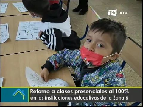 Retorno a clases presenciales al 100% en las instituciones educativas de la Zona 6