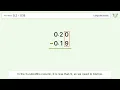 Long Subtraction Problem 0 2-0 19 Step-by-Step Solution