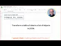 Convert a Google Sheets range to JSON with TABLE - TO