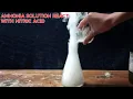 Ammonia solution react with Nitric acid Nitric acid and ammonia reaction