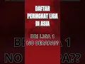 Daftar Peringkat Liga di Asia! Liga Indonesia no berapa ya? #timnasindonesia