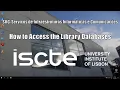 How to Access the Library Databases Using ISCTE VPN in Windows