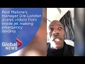 Post Malone s manager Dre London shares s from inside jet that made emergency landing